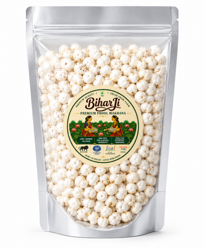 Premium Classic Select Phool Makhana Mix (Size 4-6+) | Export Quality | 200g